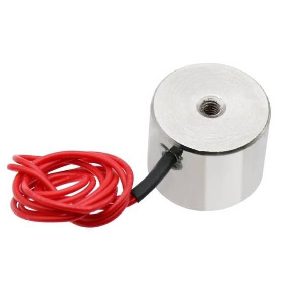 P40/25D 12V DC Manyetikliği Giderici Elektromıknatıs 25KG Tutma Gücü - 2