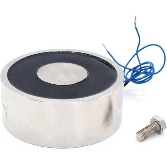 P49/21 12V DC Elektromıknatıs 45KG Tutma Gücü - 1