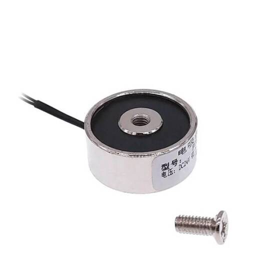 P50/27 5V DC Elektromıknatıs 55KG Tutma Gücü - 1