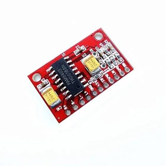 PAM8403 3W Mini Dijital Güç Amplifikatörü Çift Kanallı Kırmızı - 2