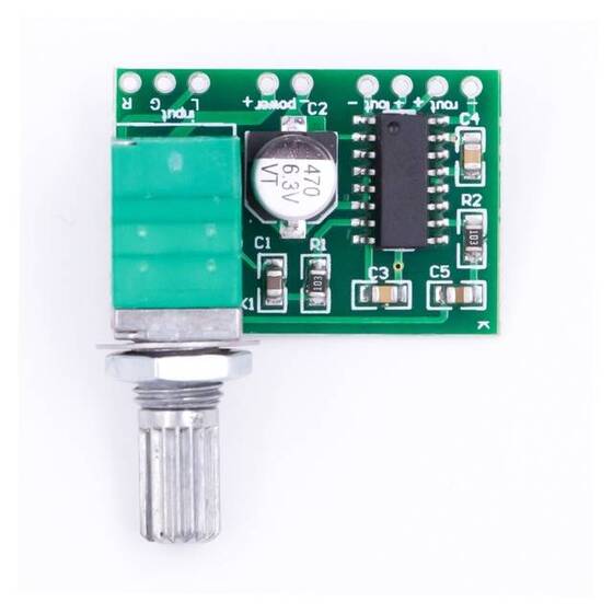 PAM8403 Mini 5V Ayarlı Dijital Amplifikatör Kartı (USB ile Güçlendirilebilir) - 7