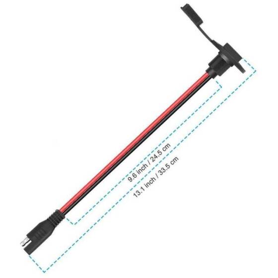 Panel Tipi Su Geçirmez SAE Konnektör - Solar Jeneratör Batarya Şarj Cihazı Uyumlu - 3