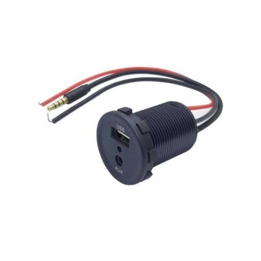 Pano Tipi Aux USB Girişi (Araç Motorsiklet Uyumlu) - 1