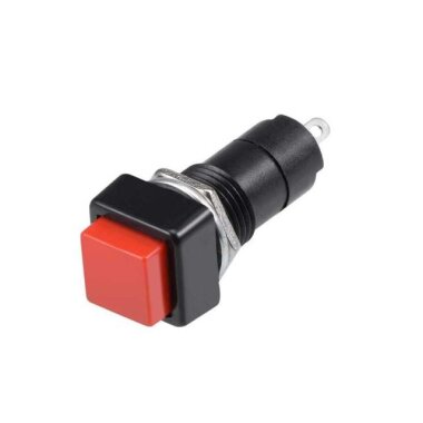 PBS-306A 12mm Anahtarlı Push Buton - Kırmızı - Görsu Elektronik