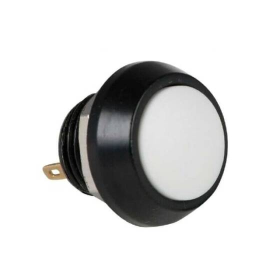 PBS-33B 12mm Push Buton - Beyaz - 1