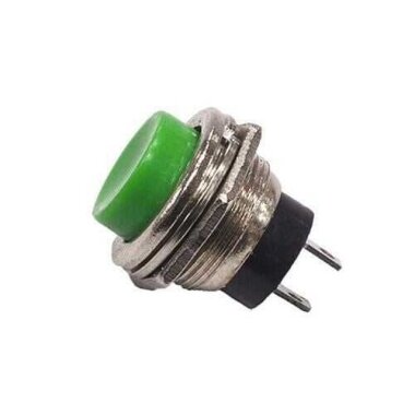 PBS26 16mm Push Buton - Yeşil - Görsu Elektronik