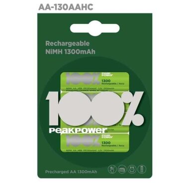 PeakPower 1300mAh 4'lü AA Şarj Edilebilir Pil - PeakPower