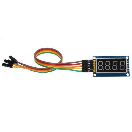 Pin 74HC595 Sürücülü 0.4 İnç 4-Bit Led Dijital Tüp Ekran Modülü - 1
