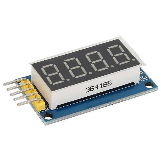 Pin 74HC595 Sürücülü 0.4 İnç 4-Bit Led Dijital Tüp Ekran Modülü - 3