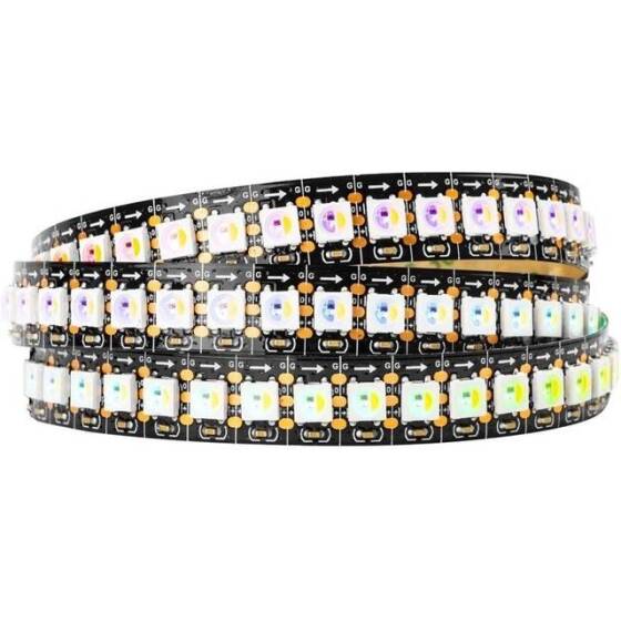 Plastik Kapaklı 5V SK6812 RGBNW 5050 Beyaz Esnek 1M SMD LED Şerit 144 LED/Metre IP67 - 1