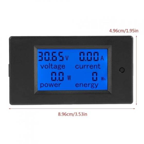 PZEM-051 50A DC6-5-100V Gerilim Akım Güç Dijital Güç Ölçer Modülü 50A Yönlendiricili - 2
