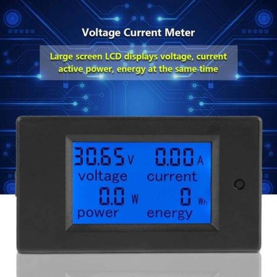 PZEM-051 50A DC6-5-100V Gerilim Akım Güç Dijital Güç Ölçer Modülü 50A Yönlendiricili - 5
