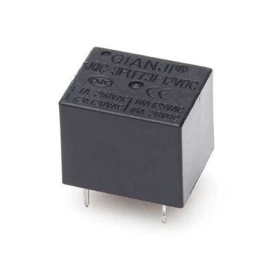 Qianji JQC-3F(T73)-12VDC Röle 5 Pin - 1