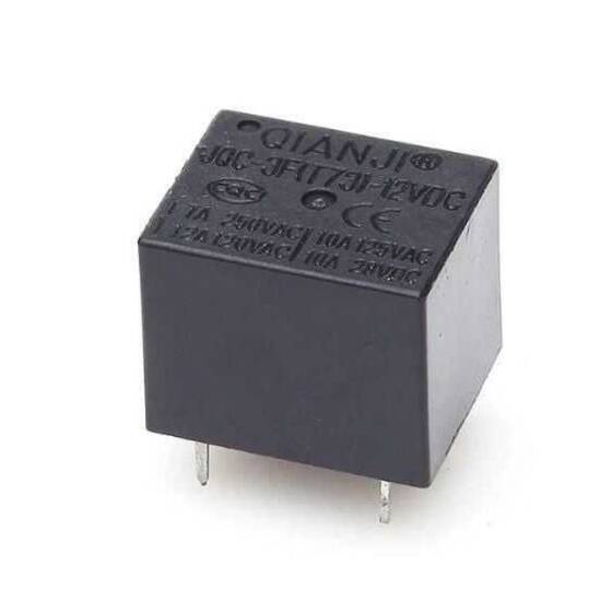 Qianji JQC-3F(T73)-12VDC Röle 5 Pin - 1