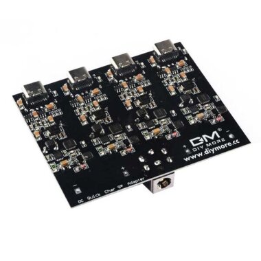 Qualcomm QC4 + QC4 Q3.0 Type C 6-32V Hızlı Şarj Devresi - 4 Kanal - 2
