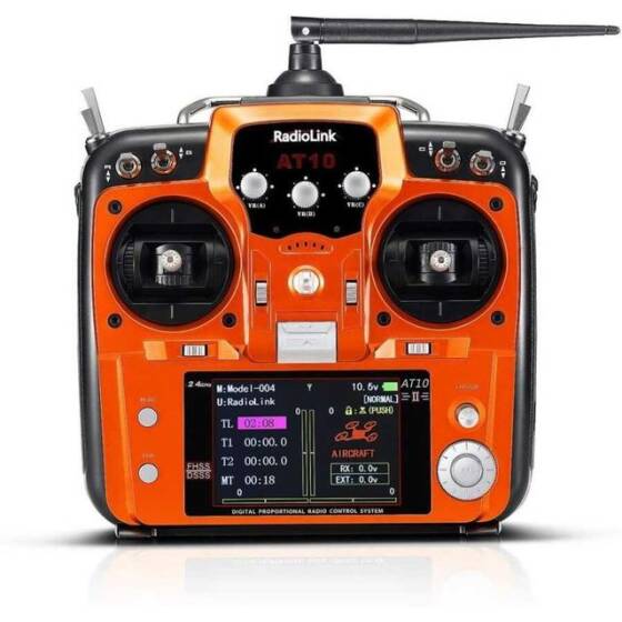 Radiolink AT10II 2.4GHz 12 Kanal Kumanda ve R12DS Alıcı - 1