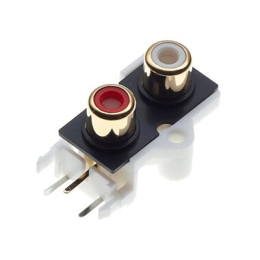 RCA-209 3.5mm Stereo RCA Jack Dişi - PCB Tip - Görsu Elektronik