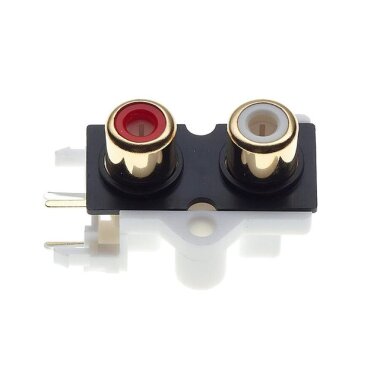 RCA-209 3.5mm Stereo RCA Jack Dişi - PCB Tip - 3