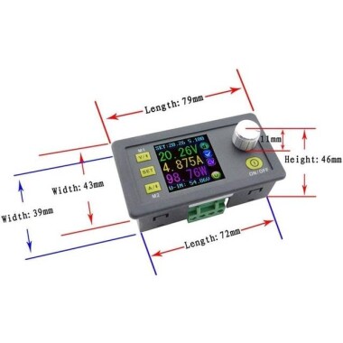 RD DPS8005 Programlanabilir Sabit Gerilim Akım Kademeli Güç Kaynağı Modülü Voltmetre Ampermetre Buck Dönüştürücü 80V 5A - 5