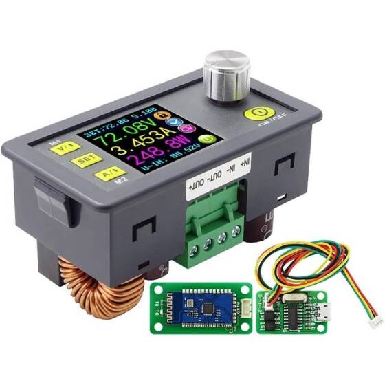 RD DPS8005 Programlanabilir Sabit Gerilim Akım Kademeli Güç Kaynağı Modülü Voltmetre Ampermetre Buck Dönüştürücü 80V 5A USB İletişim Kartı + Bluetooth Kartlı - 1