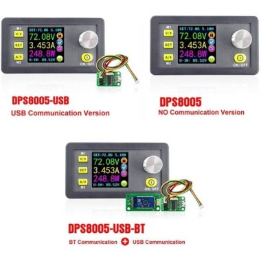 RD DPS8005 Programlanabilir Sabit Gerilim Akım Kademeli Güç Kaynağı Modülü Voltmetre Ampermetre Buck Dönüştürücü 80V 5A USB İletişim Kartı + Bluetooth Kartlı - 6