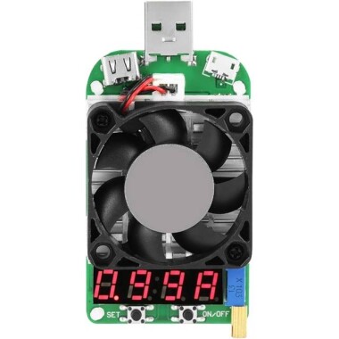 RD LD35 USB Arayüzü Elektronik Yük Direnci Deşarj Akü Testi LED Ekran Fan Ayarlanabilir Akım Gerilimi 5A 35W - 1
