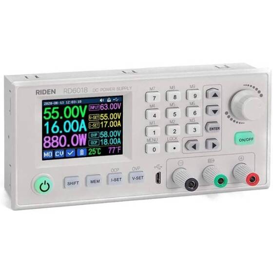RD RD6018 USB WiFi DC DC Adım Aşağı Güç Kaynağı Modülü Buck Dönüştürücü Multimetre 60V 18A Ve 800W AC Wifi Hariç DC PSU'ya - 1
