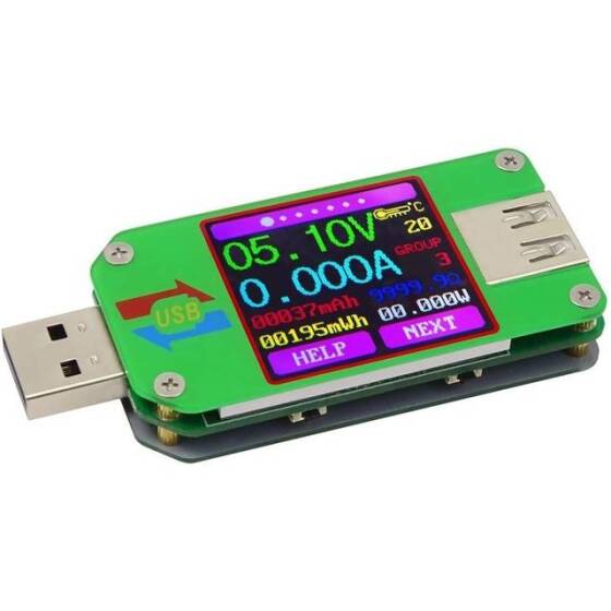 RD UM24 APP USB 2.0 LCD Ekran Voltmetre Ampermetre Pil Şarj Gerilimi Akım Ölçer Multimetre Kablo Ölçü Test Cihazı İletişim Sürümü Olmadan - 1
