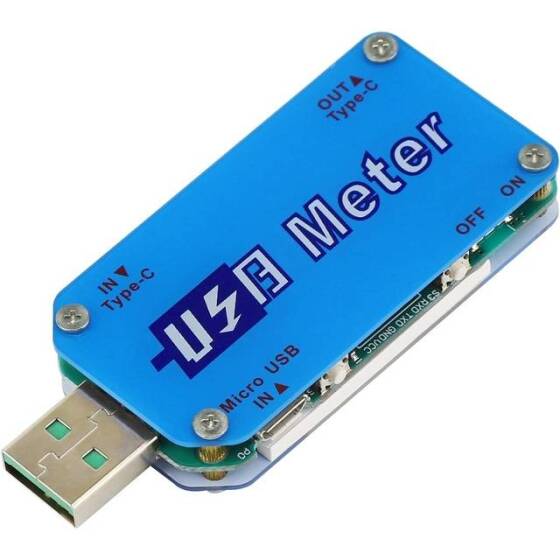 RD UM25 APP USB 2.0 Tip-C LCD Voltmetre Ampermetre Gerilim Akım Ölçer Pil Şarjı USB Test Cihazı İletişim Sürümü Olmadan - 6