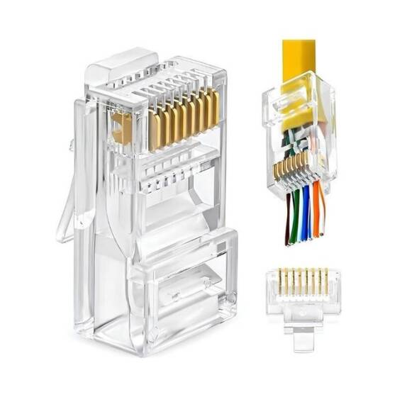 RJ45 EZ Cat6 Yeni Nesil Delikli Erkek Soket - 2