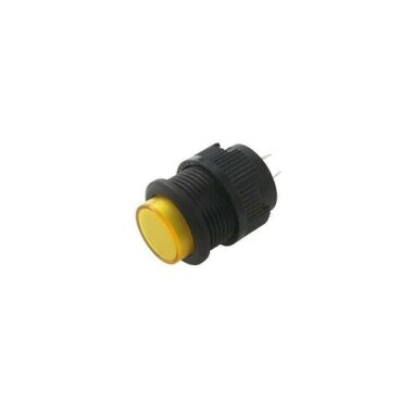RL16-503B 16MM Plastik 2 Pin Yaylı Buton Sarı - Görsu Elektronik