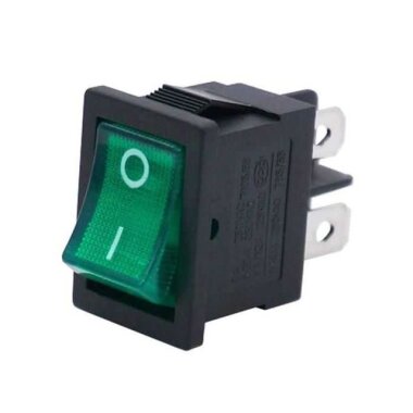 RL3-4 ON-OFF Yeşil Işıklı Anahtar 4 Pin KCD1 - 1