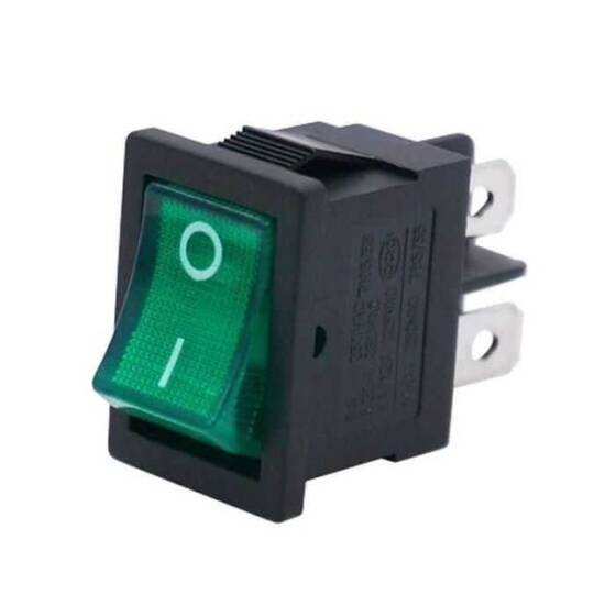RL3-4 ON-OFF Yeşil Işıklı Anahtar 4 Pin KCD1 - 1