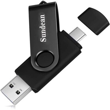 Robot Cube Siyah U308 Yüksek Hızlı U Disk USB3.2 Gen1 128GB - 1