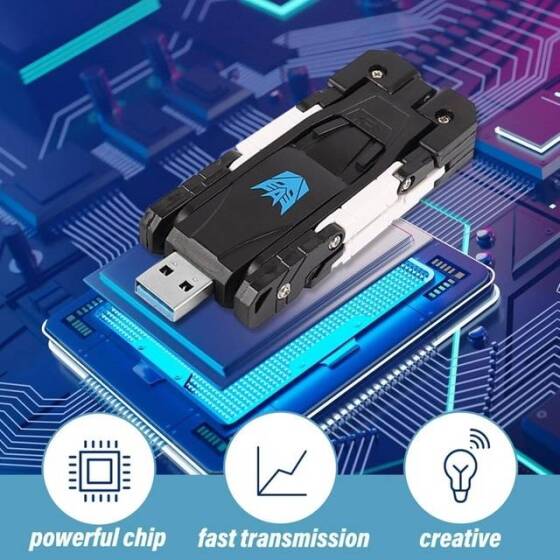 Robot Cube Mavi U102 Mini Kapaklı U Disk USB2.0 512MB - 3