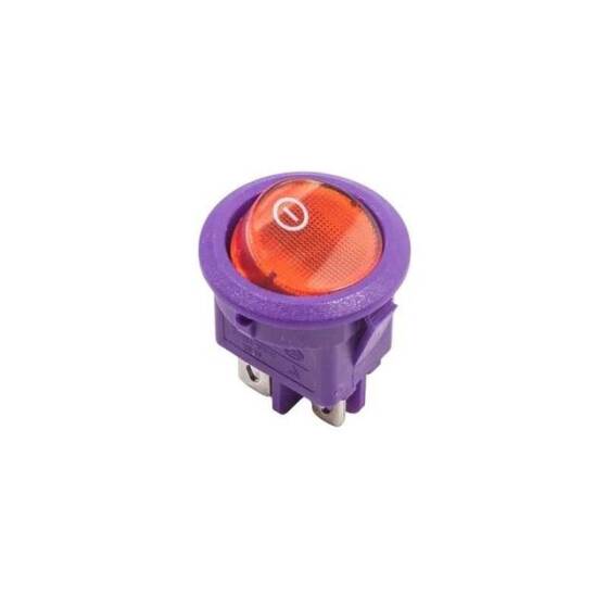 RS601 Yaylı 3 Pin ON-OFF Anahtar - Mor - 1