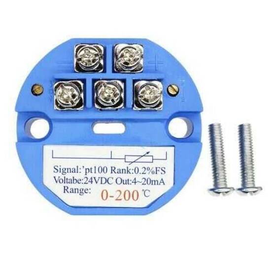 RTD PT100 Sıcaklık Sensör Vericisi DC 24V 0-200℃ - 1