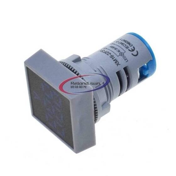 Sarı AC50-500V 0-100A 22mm AD16-22FVA AD16-22VAM Kare Kapaklı LED Voltmetre Ampermetre Akım Trafolu - 2
