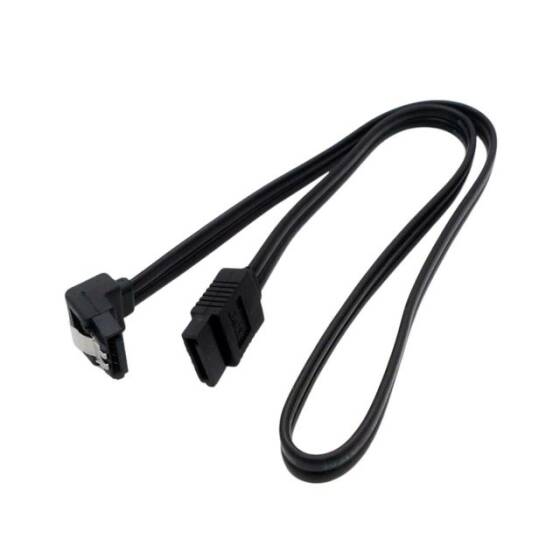 SATA 3 III 6Gbps HDD SSD Hard Disk Hard Drive Kablosu 90C - Siyah - 1