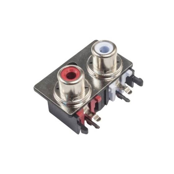 SCP662B 3.5mm Stereo RCA Jack Dişi - PCB Tip - 1