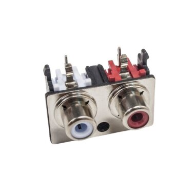 SCP662B 3.5mm Stereo RCA Jack Dişi - PCB Tip - 2