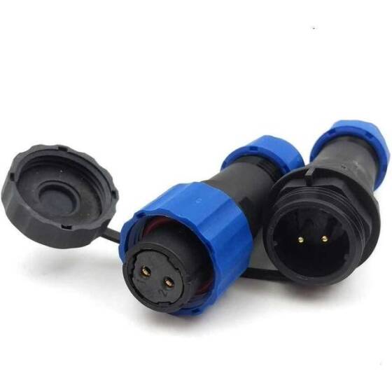 SD16 2 Pin 16mm Su Geçirmez Konnektör Takımı - 1