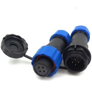 SD16 4 Pin 16mm Su Geçirmez Konnektör Takımı - 1