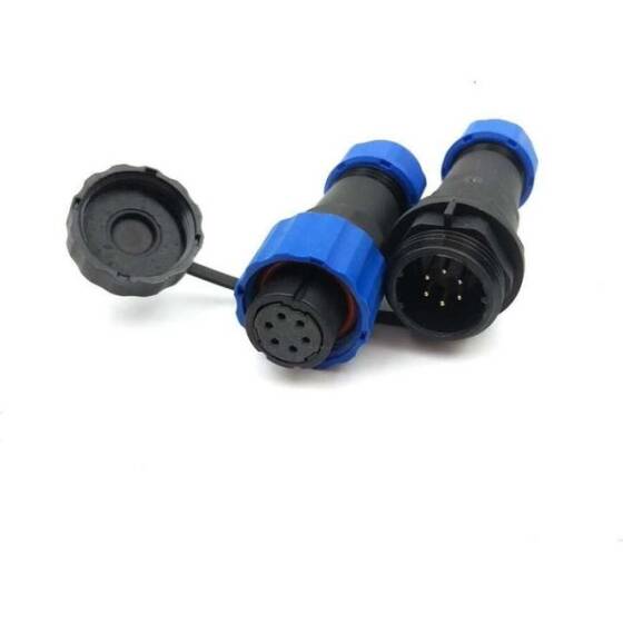 SD16 6 Pin 16mm Su Geçirmez Konnektör Takımı - 1