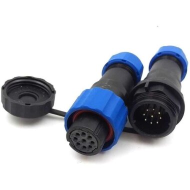 SD16 9 Pin 16mm Su Geçirmez Konnektör Takımı - Görsu Elektronik
