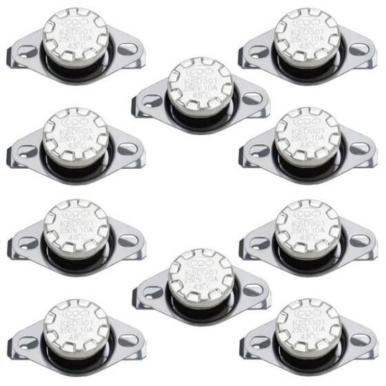 Seramik KSD301 45 Derece NC Limit Termostat 250V 16A - 1