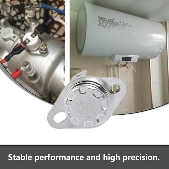 Seramik KSD301 95 Derece NC Limit Termostat 250V 16A - 4