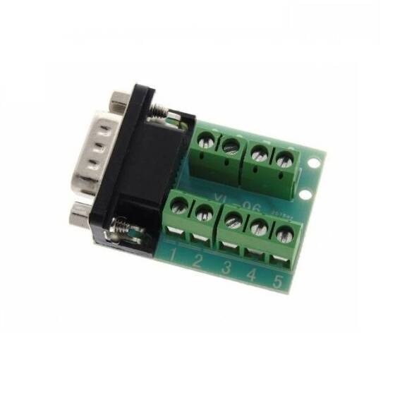 Seri DB9 RS232/485 9 Pin Terminal Dişi Somun - 1