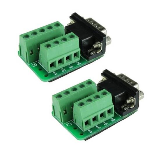 Seri DB9 RS232/485 9 Pin Terminal Erkek Somun - 5