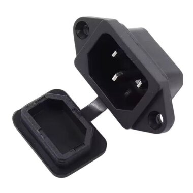 Silikon Kapaklı Erkek Power Soketi Üçlü Kulaklı - 1